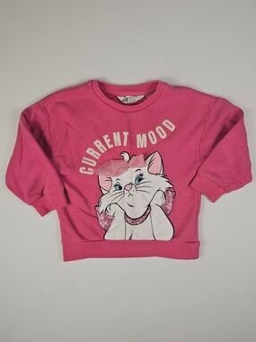 5/$25 H&M Marie Aristocats “Current Mood” Sweatshirt Size 2-3Y